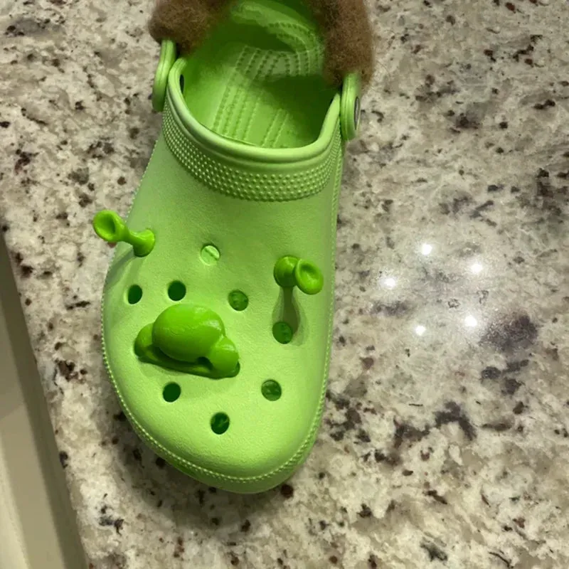 3pcs/set Cartoon Shrek Crocs Charms