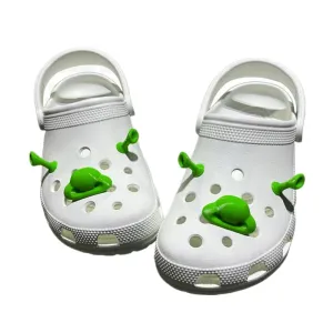 3pcs/set Cartoon Shrek Crocs Charms
