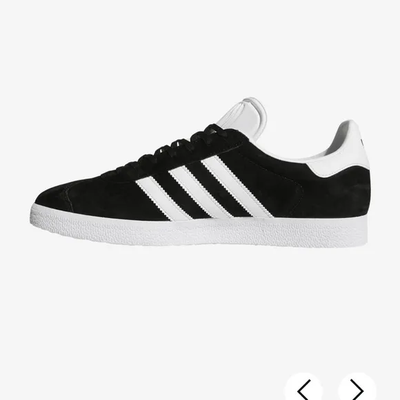 Adidas Black and White Sneakers with Signature Stripes