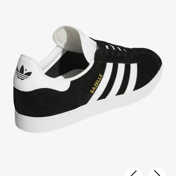 Adidas Black and White Sneakers with Signature Stripes