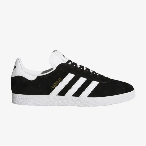 Adidas Black and White Sneakers with Signature Stripes