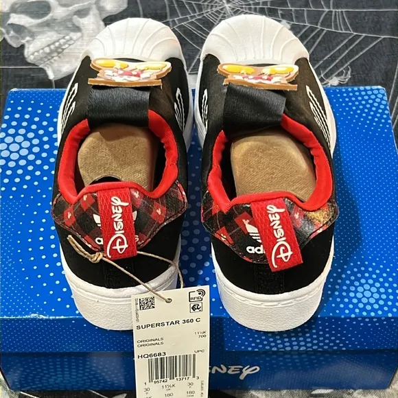 Adidas Little Kids Disney Superstar 360 Mickey Mouse Casual Slip-on Sneakers 12K