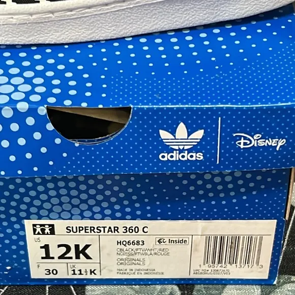 Adidas Little Kids Disney Superstar 360 Mickey Mouse Casual Slip-on Sneakers 12K