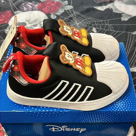 Adidas Little Kids Disney Superstar 360 Mickey Mouse Casual Slip-on Sneakers 12K