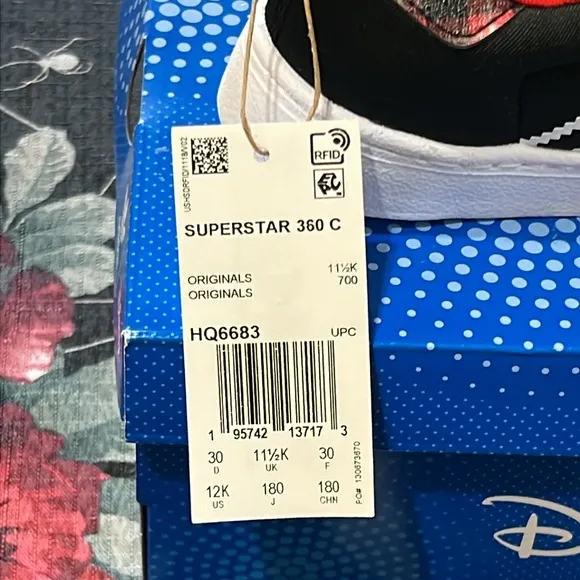 Adidas Little Kids Disney Superstar 360 Mickey Mouse Casual Slip-on Sneakers 12K