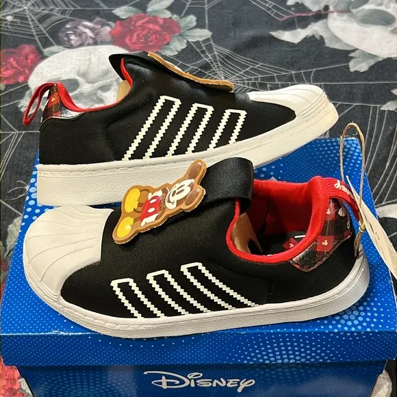 Adidas Little Kids Disney Superstar 360 Mickey Mouse Casual Slip-on Sneakers 12K