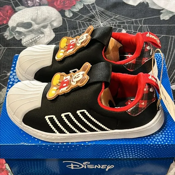 Adidas Little Kids Disney Superstar 360 Mickey Mouse Casual Slip-on Sneakers 12K