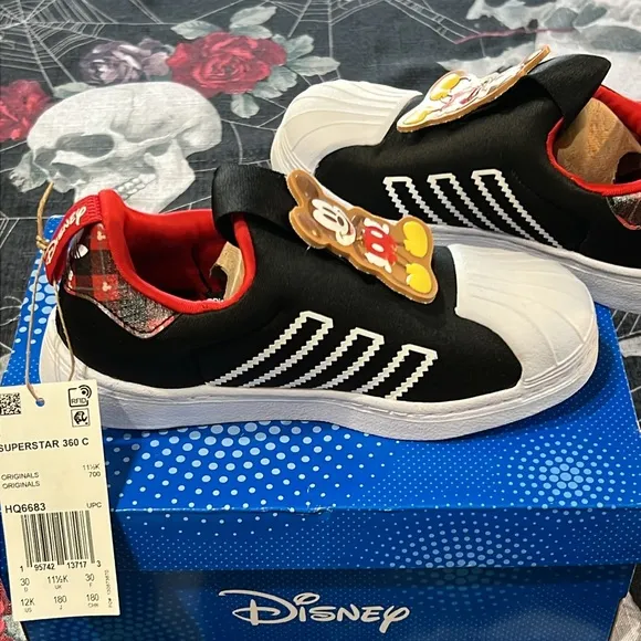 Adidas Little Kids Disney Superstar 360 Mickey Mouse Casual Slip-on Sneakers 12K