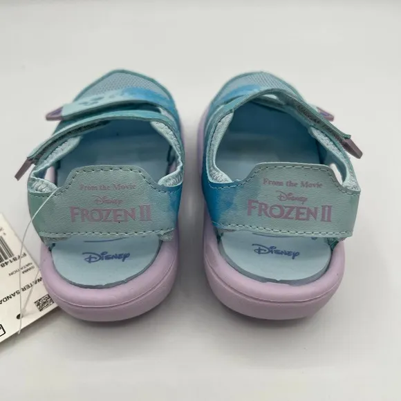 Adidas x Disney TD Comfort Blue Frozen Swim Sandals FY8148 Size 8K Blue/Lilac