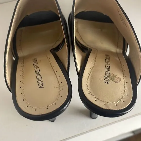 Adrienne Vittadini Gunn Mule Sandals Black 7.5