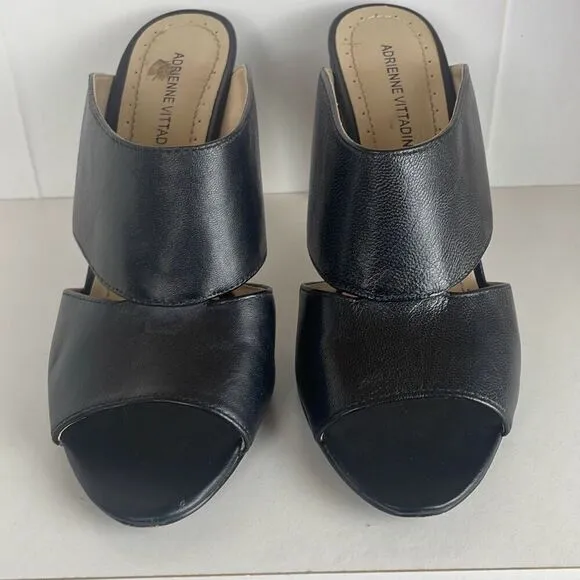 Adrienne Vittadini Gunn Mule Sandals Black 7.5