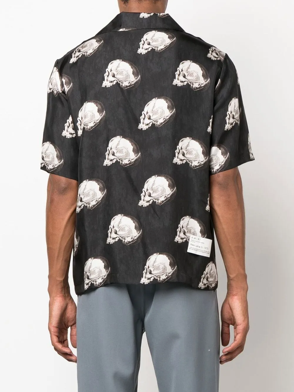 AMIRI skull-print silk shirt