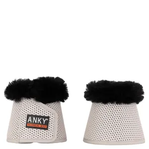 Anky Nacreous cloud glitter sheepskin overreach boots- medium left