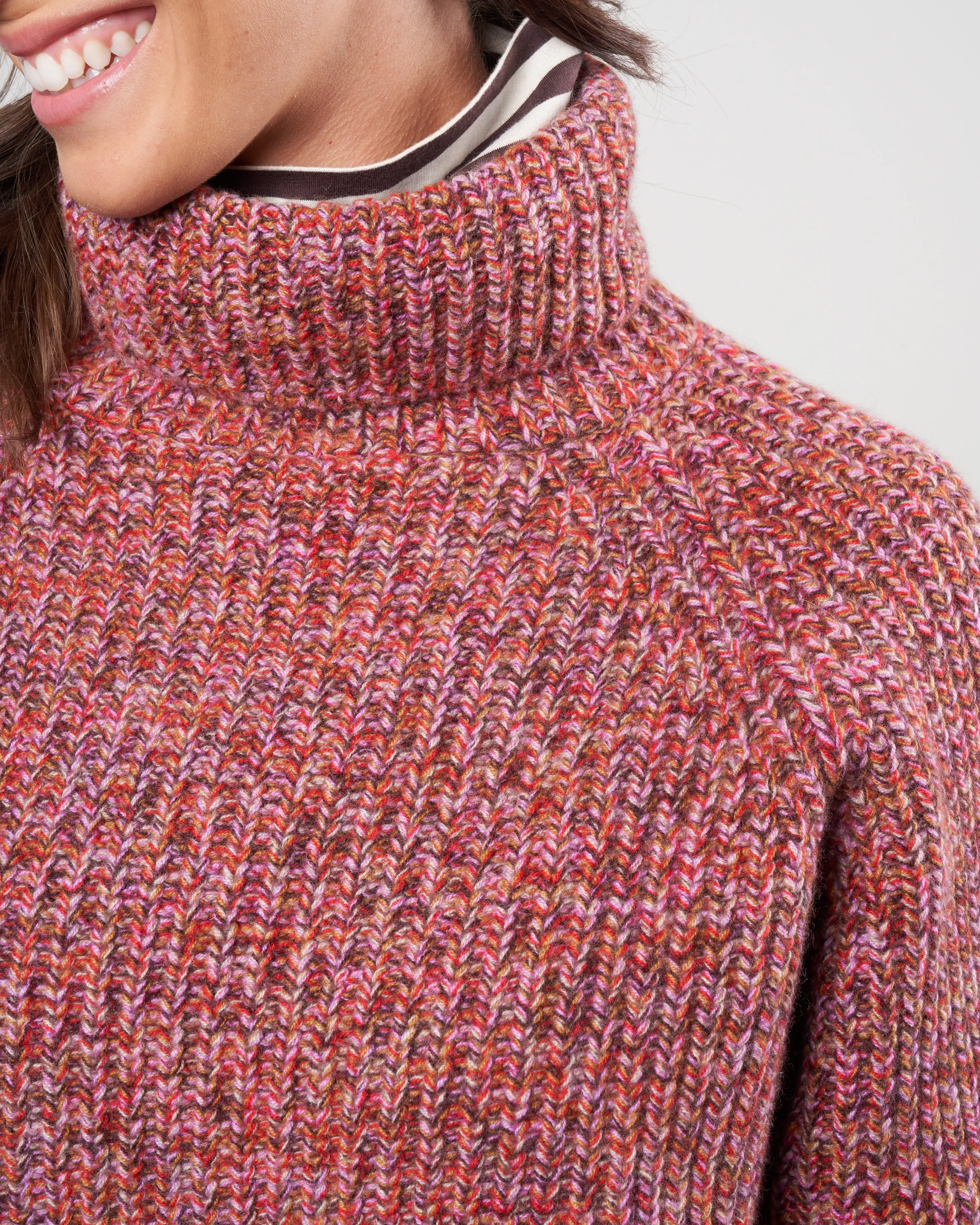 annalie cashmere melange turtleneck
