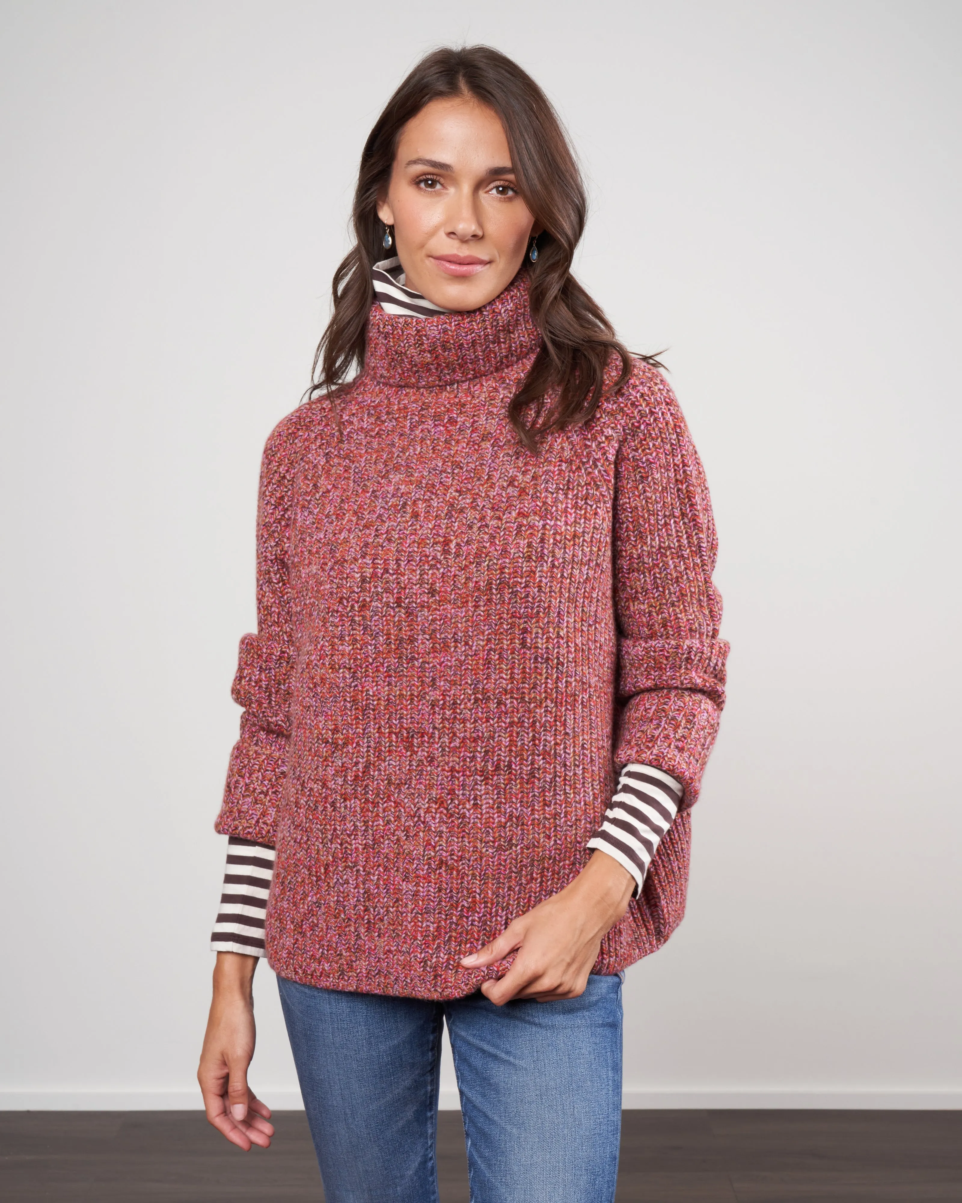 annalie cashmere melange turtleneck
