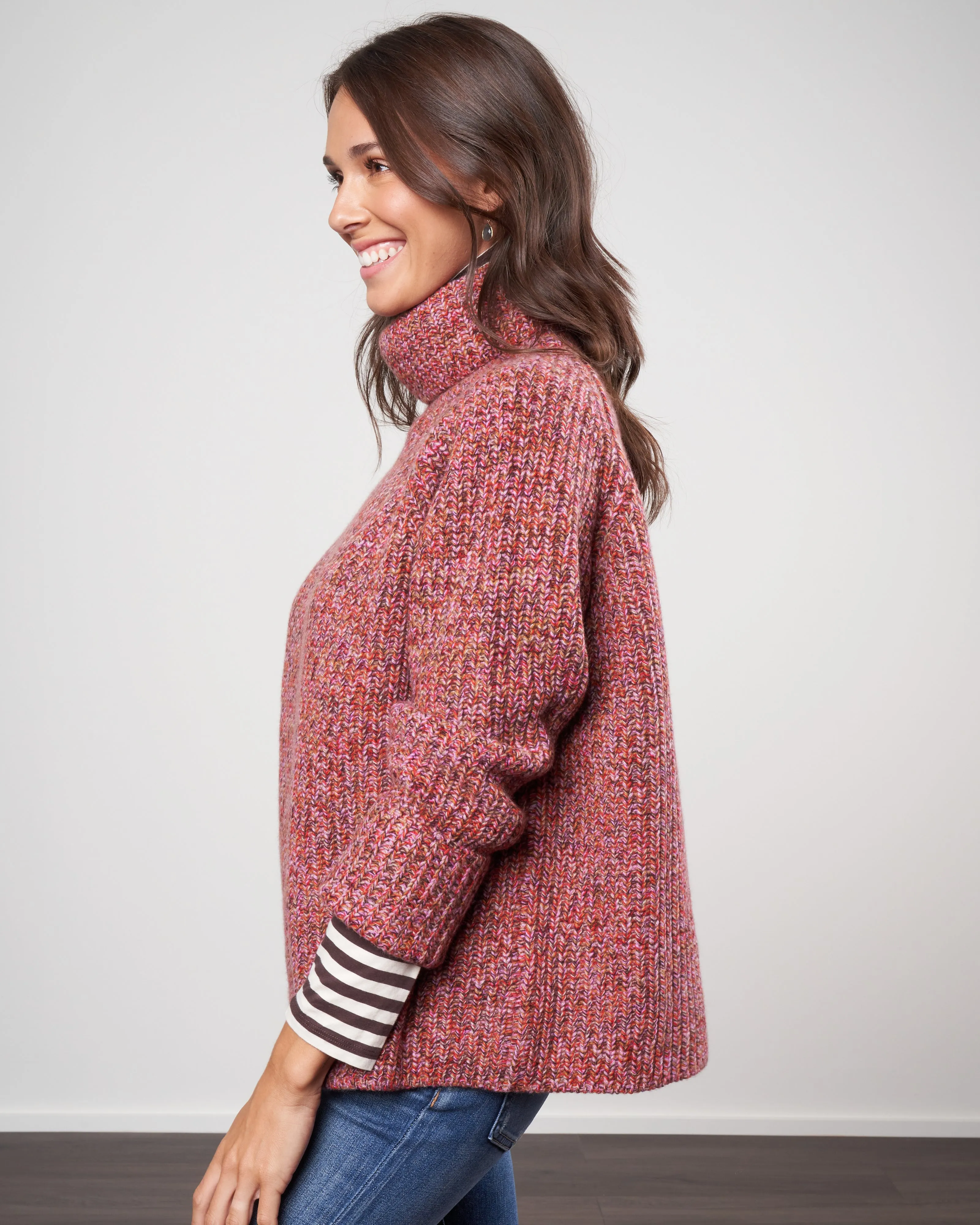 annalie cashmere melange turtleneck