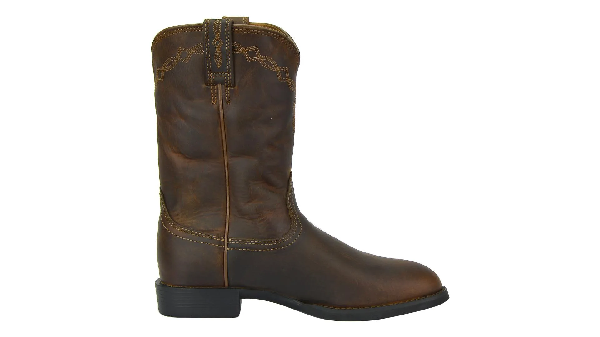Ariat ATS Ladies Roper Boots Distressed Brown