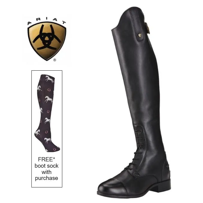 Ariat Ladies Heritage Contour II Field Boot  -  Tall Height  -  FREE BOOT SOCKS