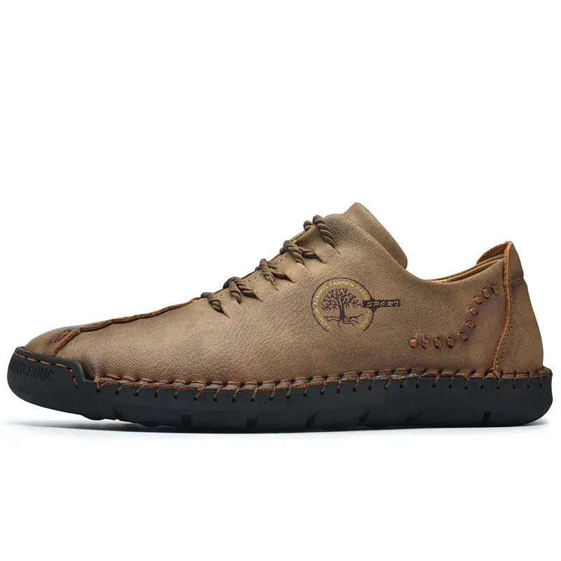Artisan Hand-Stitched Leather Loafers
