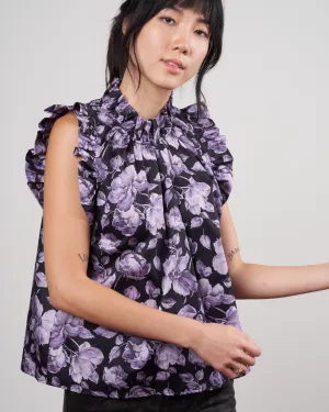 aurelie blouse - violette noire