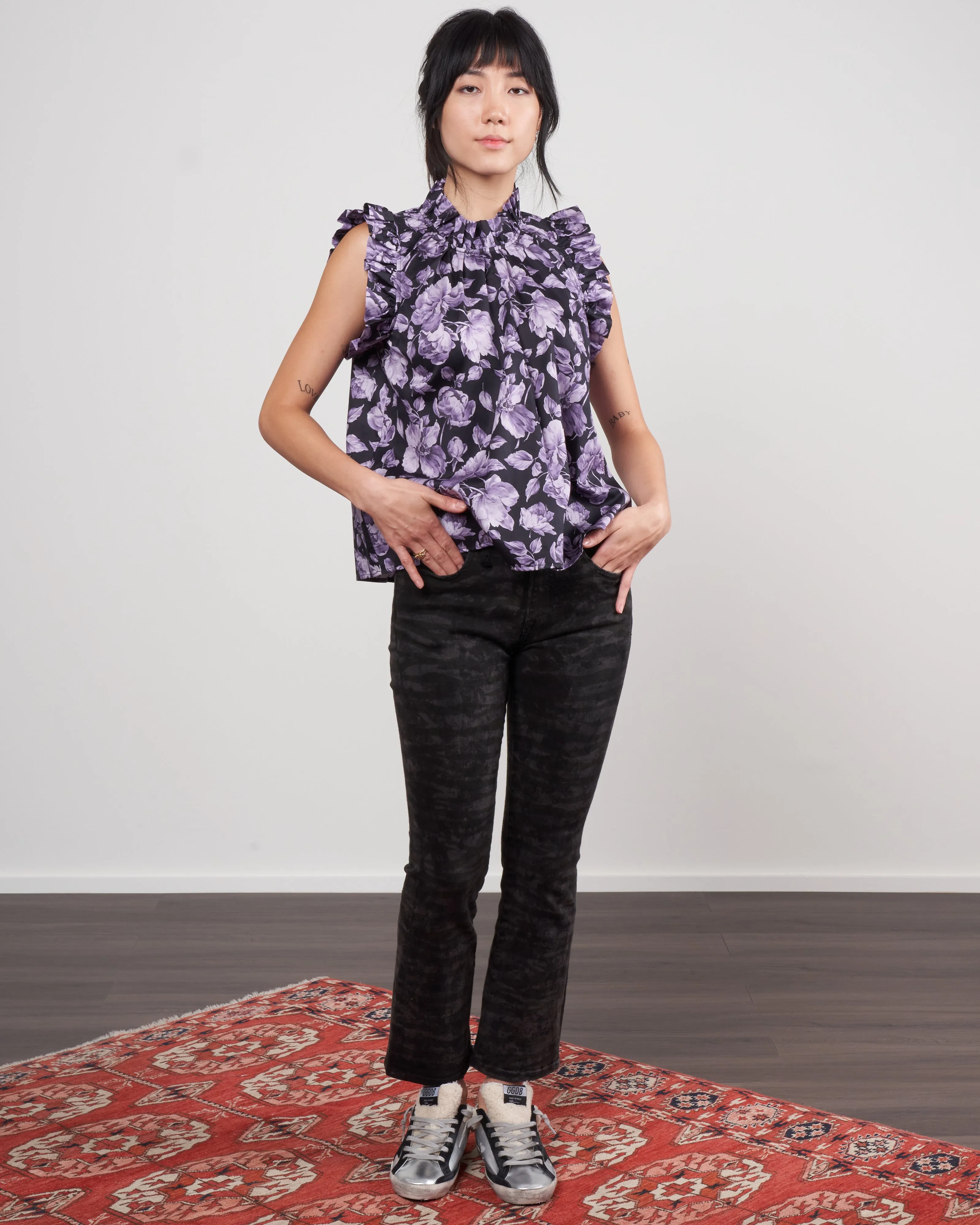 aurelie blouse - violette noire