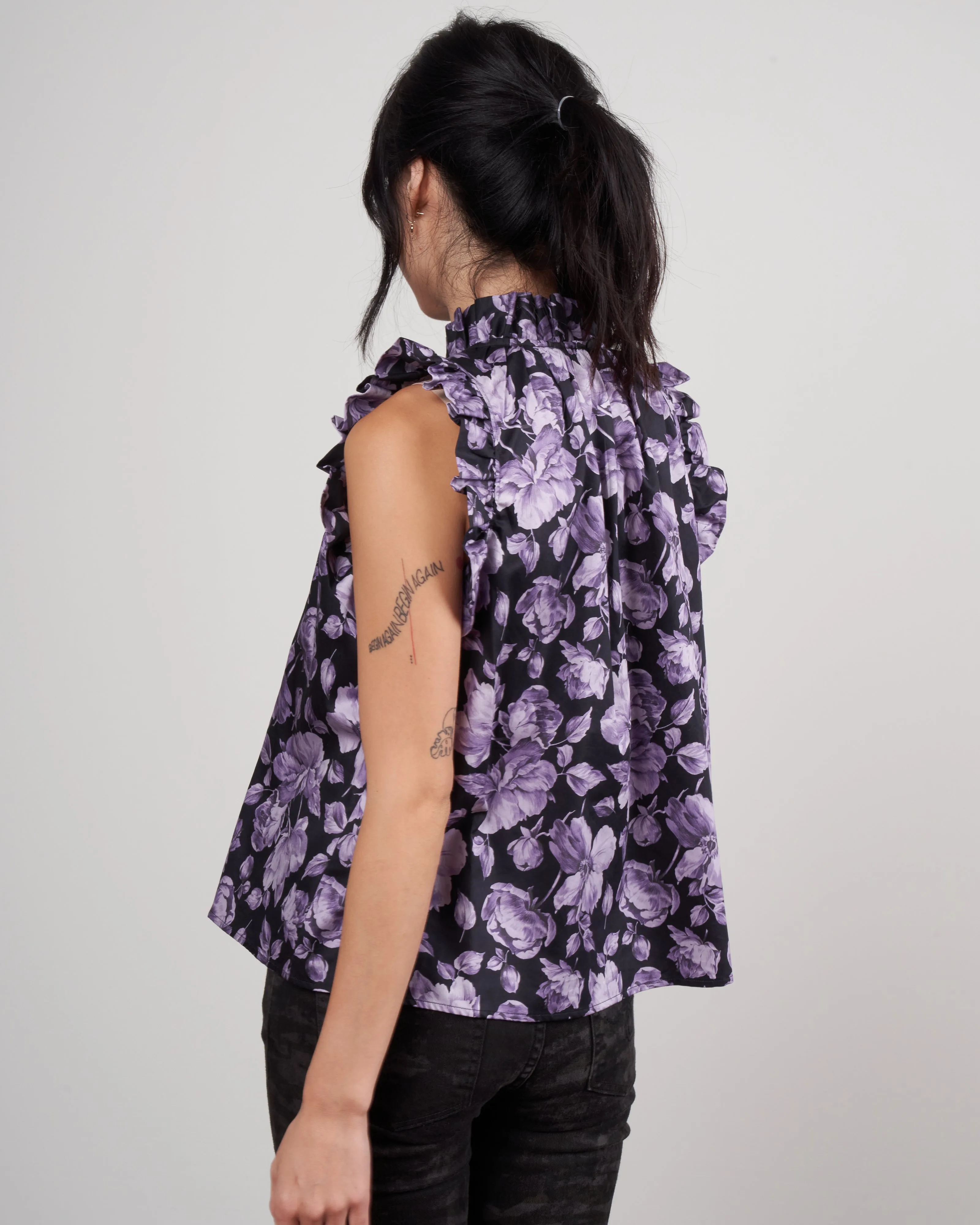 aurelie blouse - violette noire