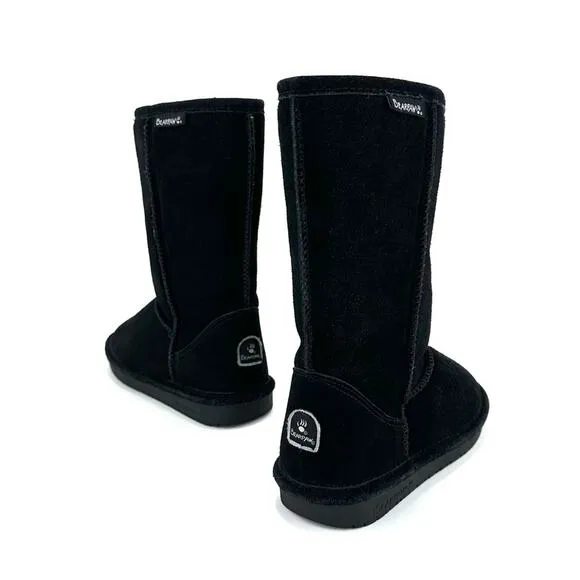 BEARPAW &quot;EMMA&quot; BLACK SUEDE WOOL LINING WATERPROOF WINTER COLD WEATHER BOOTS Sz 4
