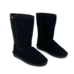 BEARPAW &quot;EMMA&quot; BLACK SUEDE WOOL LINING WATERPROOF WINTER COLD WEATHER BOOTS Sz 4
