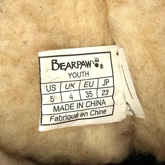 BEARPAW ELLE GRAY SUEDE WOOL LINING WATERPROOF WINTER SHORT BOOTS