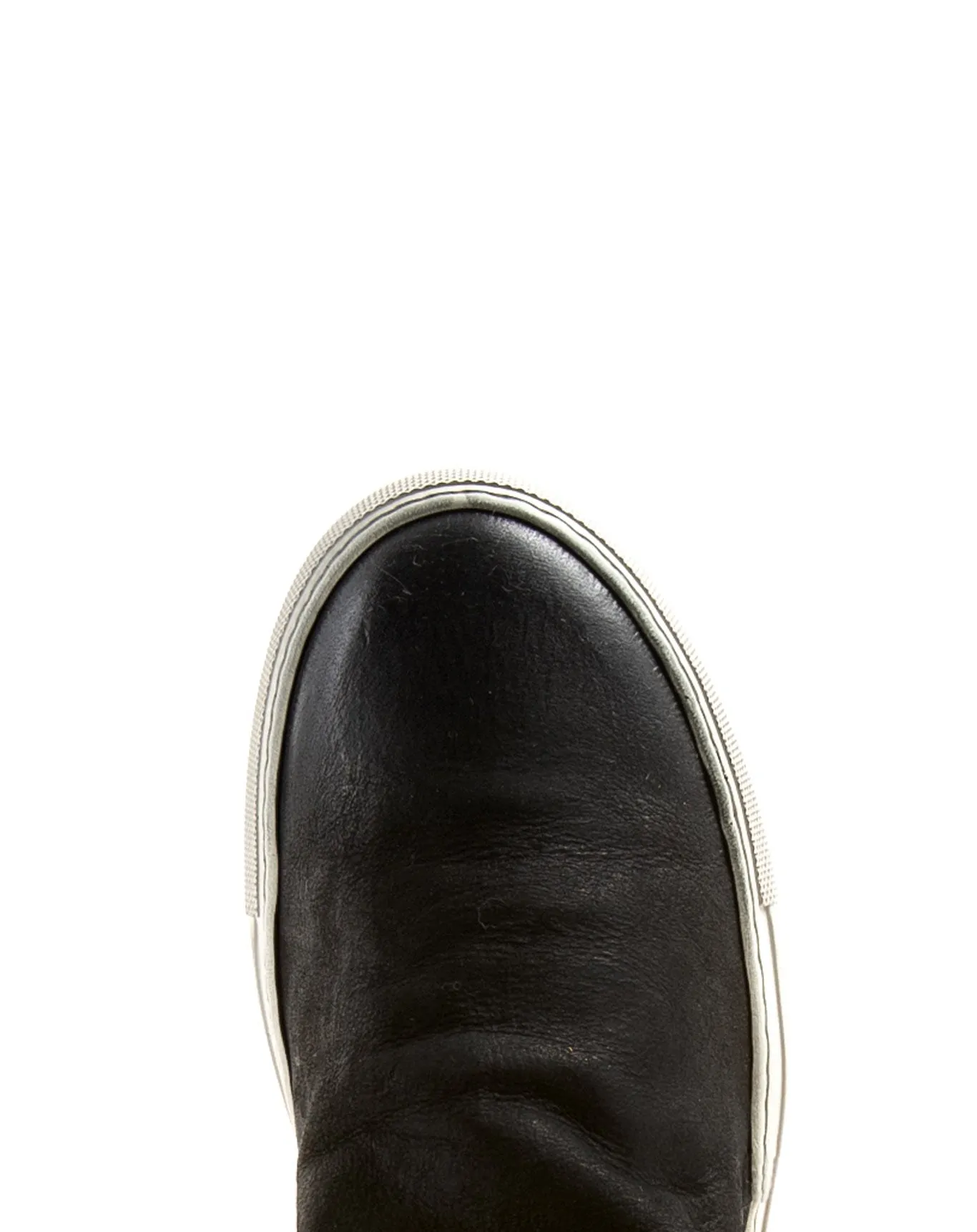 BIEL Black Leather Sneaker Boots