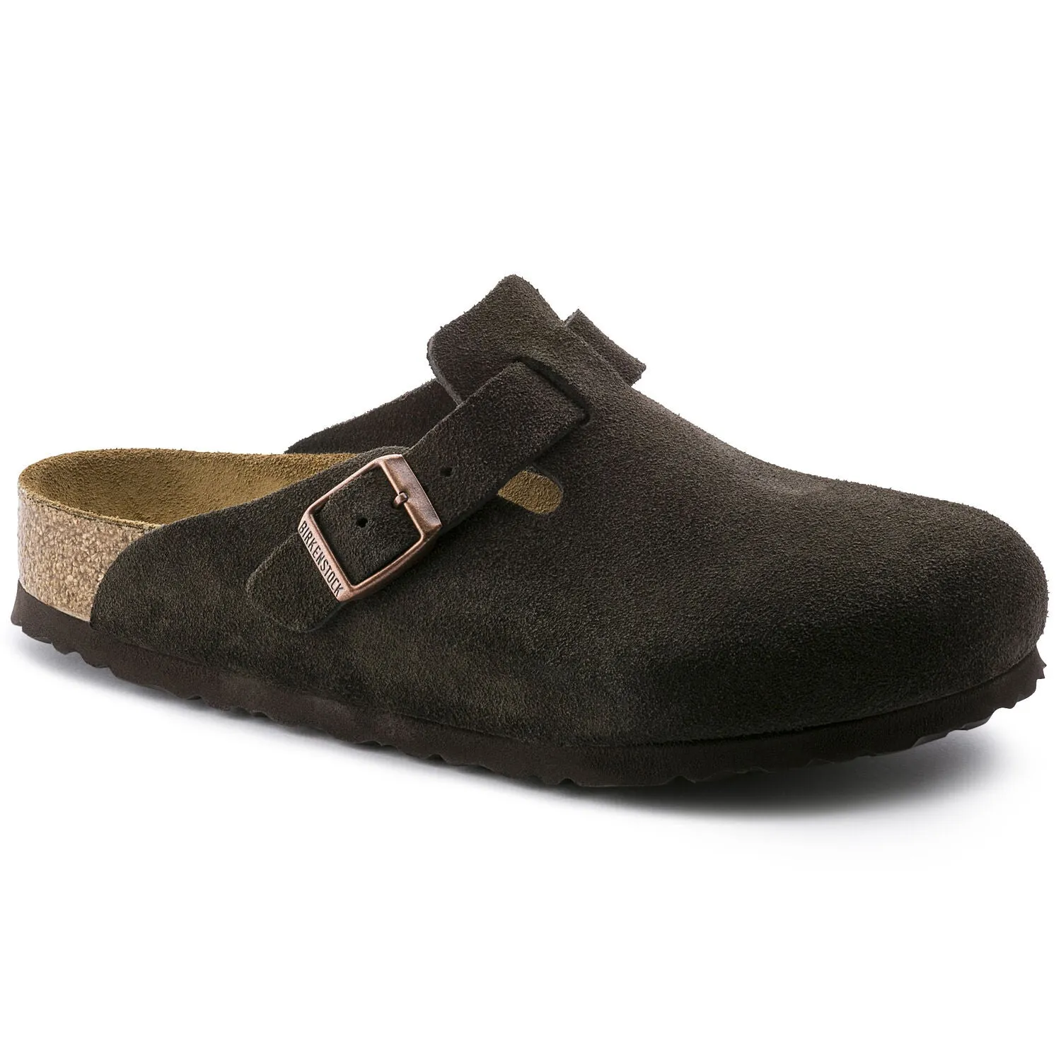BIRKENSTOCK BOSTON MOCHA SUEDE LEATHER