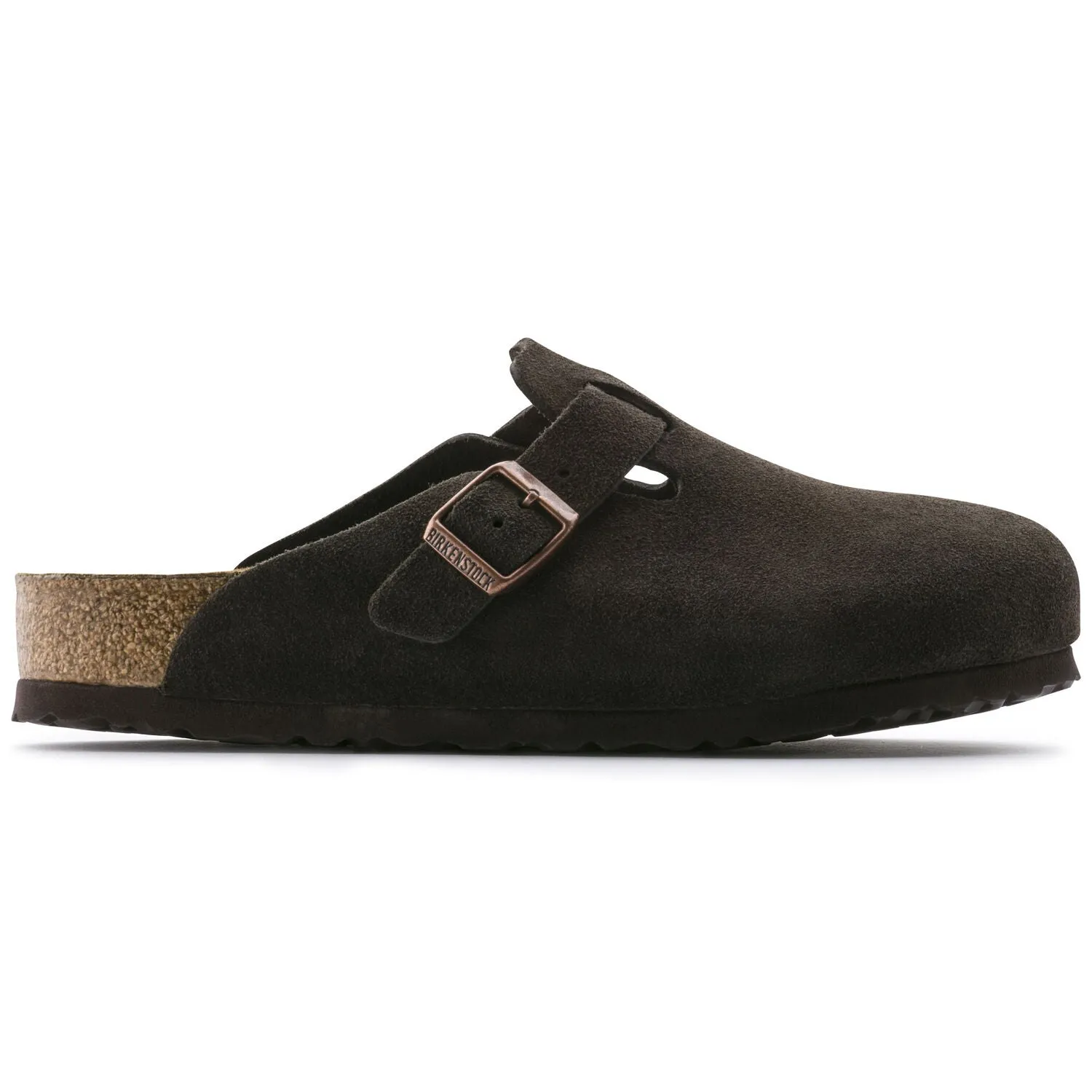 BIRKENSTOCK BOSTON MOCHA SUEDE LEATHER