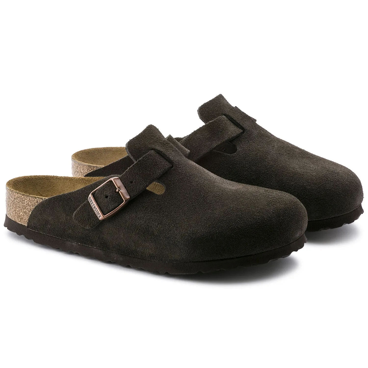 BIRKENSTOCK BOSTON MOCHA SUEDE LEATHER