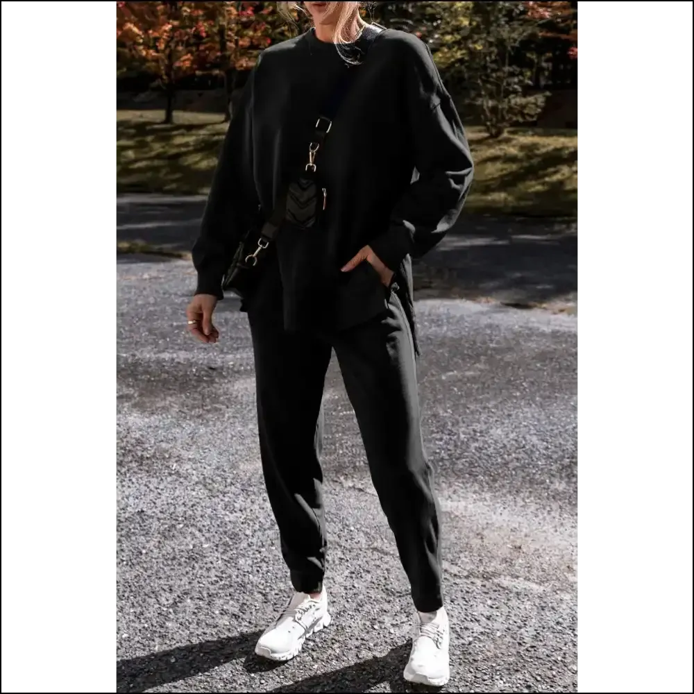 Black High Low Pants Set: Comfy  & Stealing your Ex's Heart ?️ Needful Things