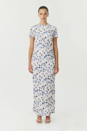BLUE BELL MAXI BIAS TEE DRESS | FLORAL