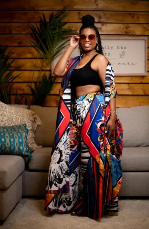 Blue Floral 2 Pc Set