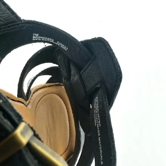 Born Bernese Strappy Cage Open Toe Cork Wedge Sandals