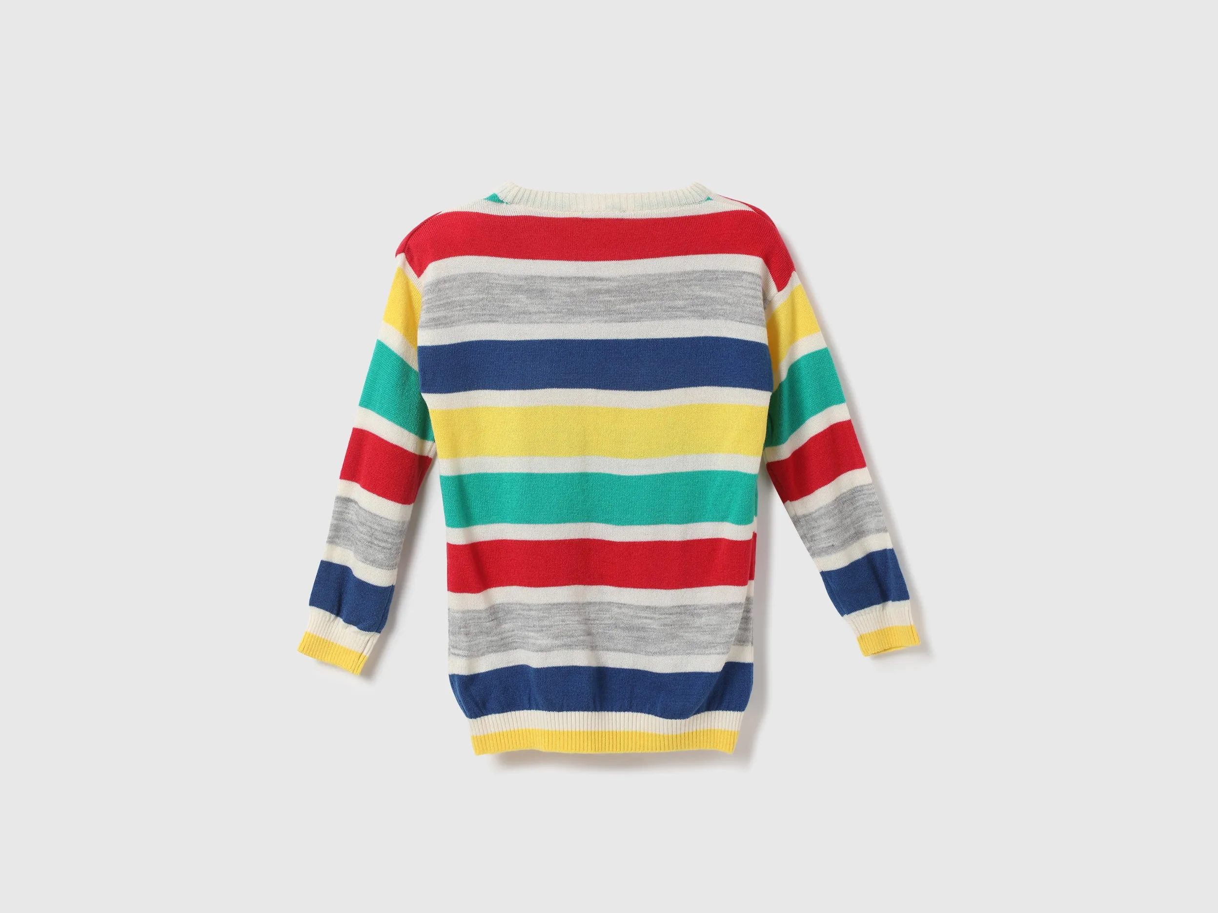 Boys Stripe Round Neck Sweater