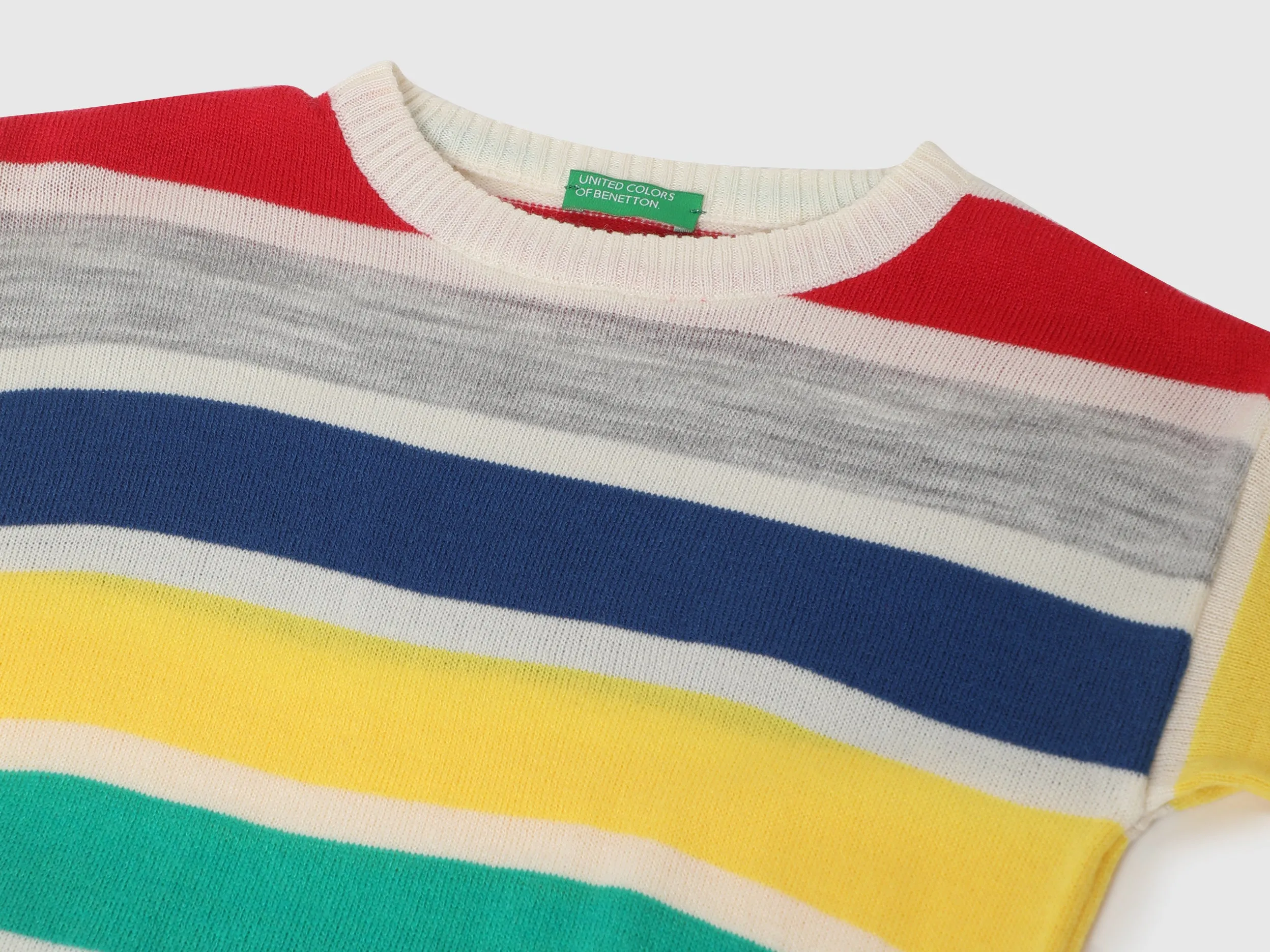 Boys Stripe Round Neck Sweater