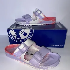 BRAND NEW! Birkenstock Purple Fog &amp; Pink Sandals, waterproof women’s size 8
