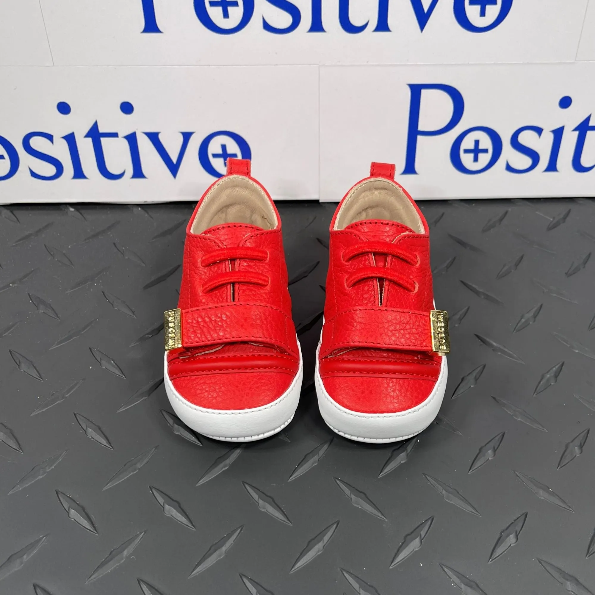 Buscemi 50MM Baby Alce Red Leather Sneakers