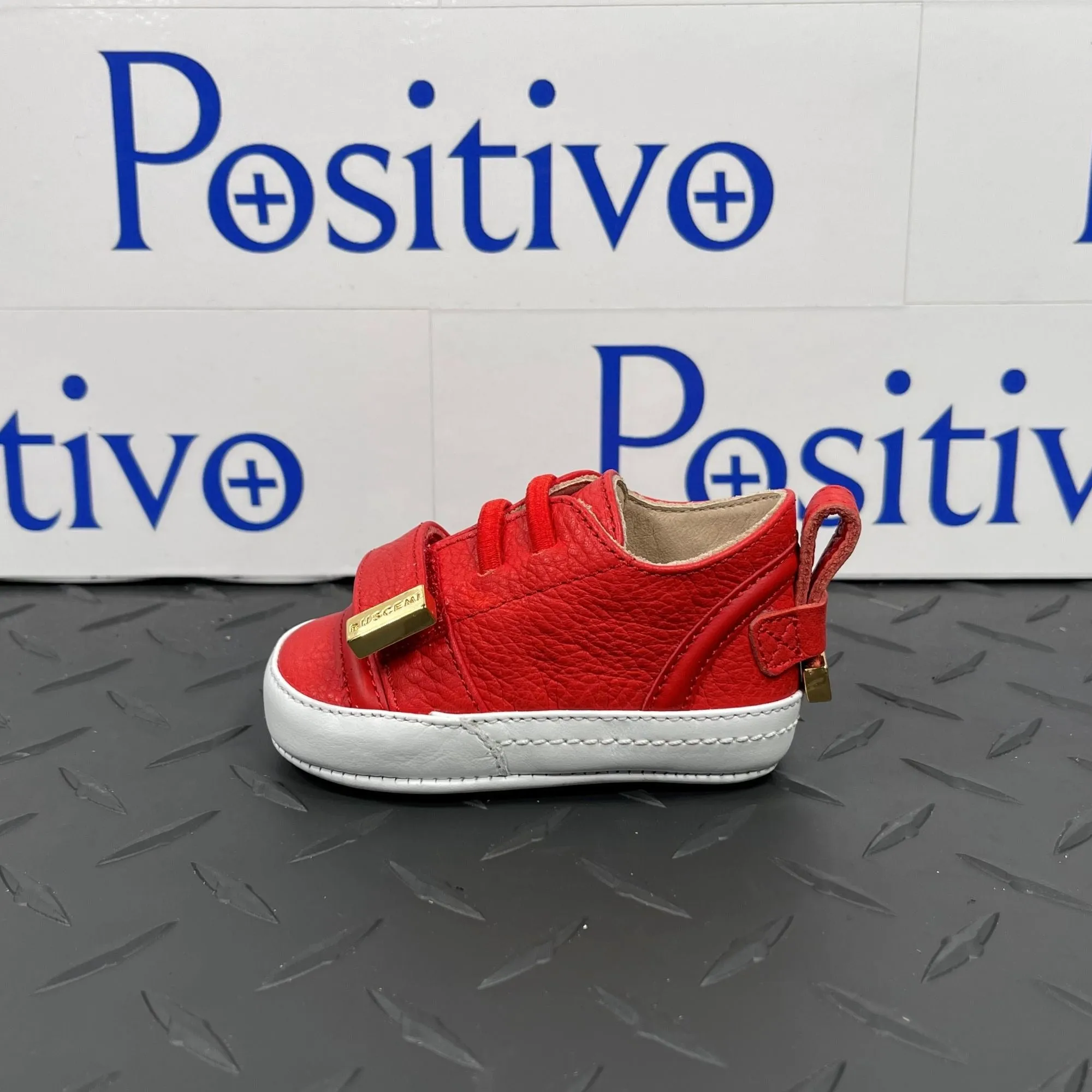 Buscemi 50MM Baby Alce Red Leather Sneakers