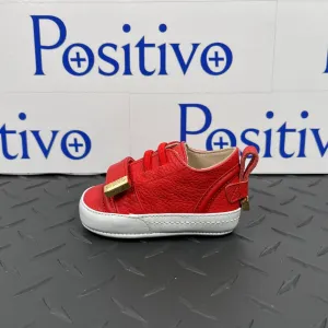 Buscemi 50MM Baby Alce Red Leather Sneakers