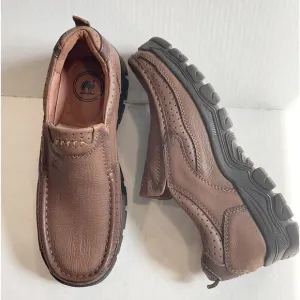 CAMEL CROWN Men’s Genuine Leather Loafers Slip On Sz 8 Brown