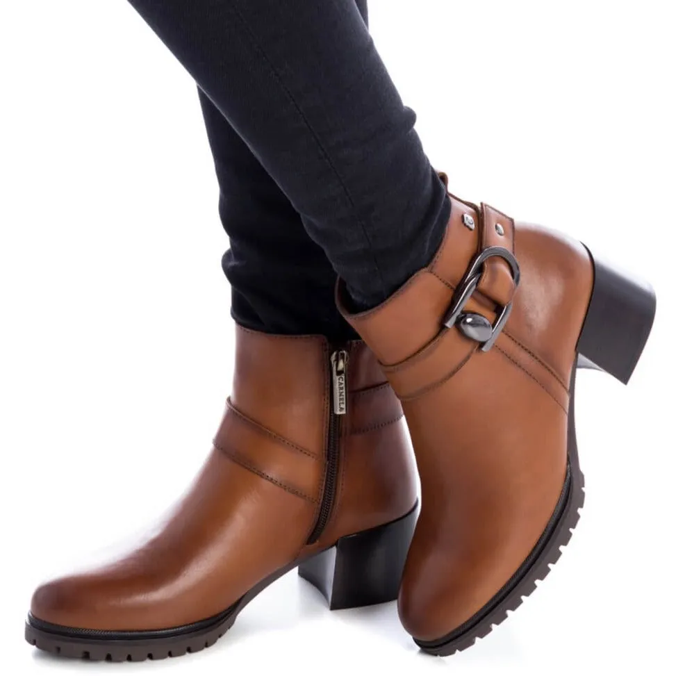 Carmela Tan Low Ankle Boots