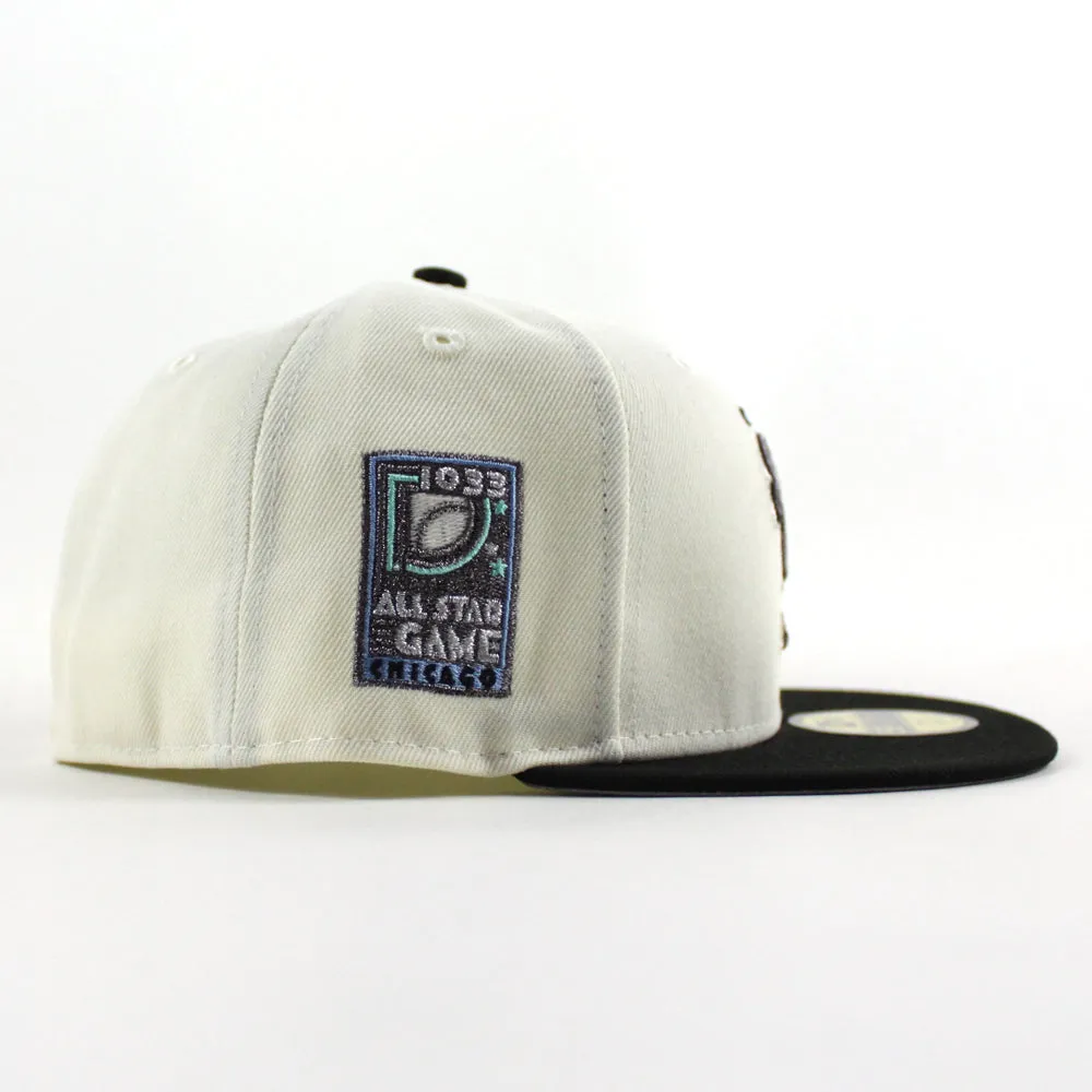 Chicago White Sox 1933 All Star game New Era Fitted 59Fifty Hat (Chrome White Black Gray Under Brim)