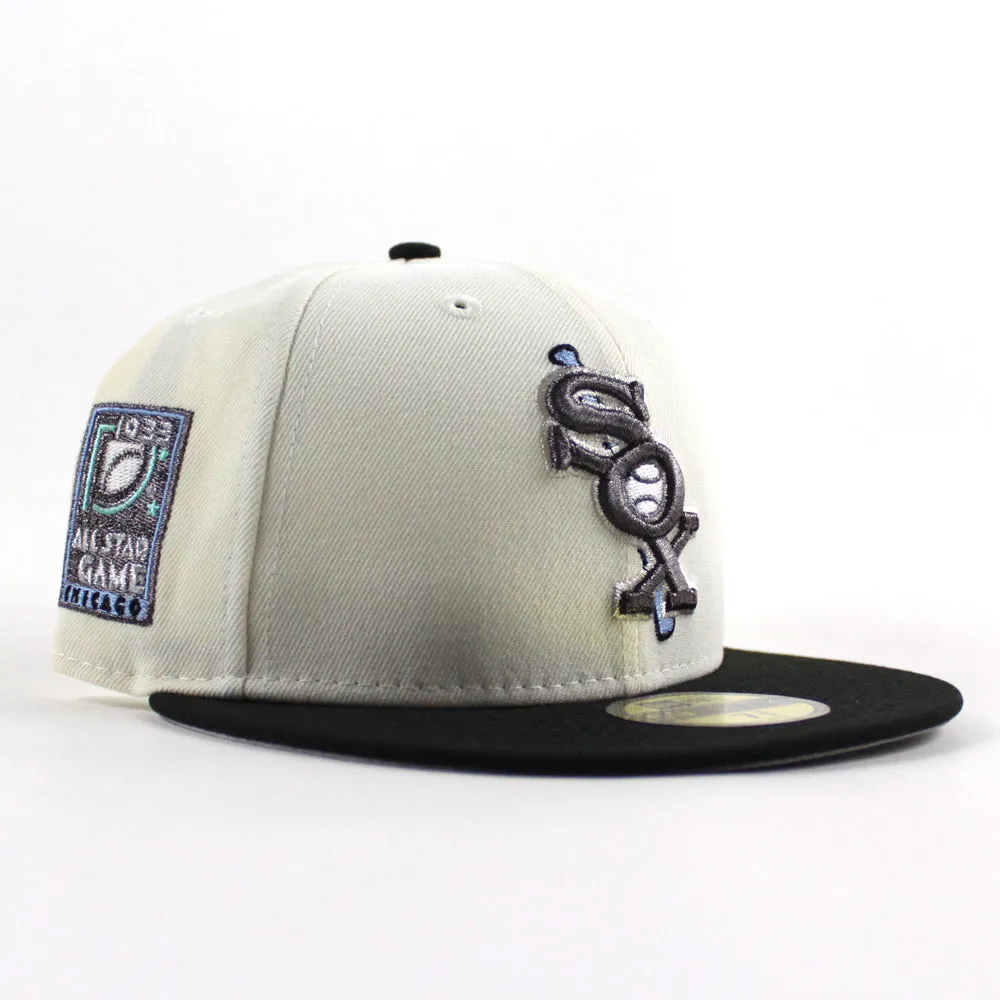 Chicago White Sox 1933 All Star game New Era Fitted 59Fifty Hat (Chrome White Black Gray Under Brim)