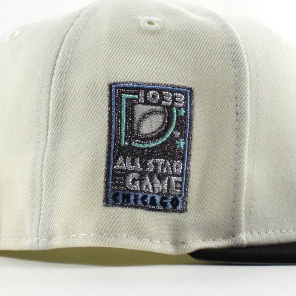 Chicago White Sox 1933 All Star game New Era Fitted 59Fifty Hat (Chrome White Black Gray Under Brim)