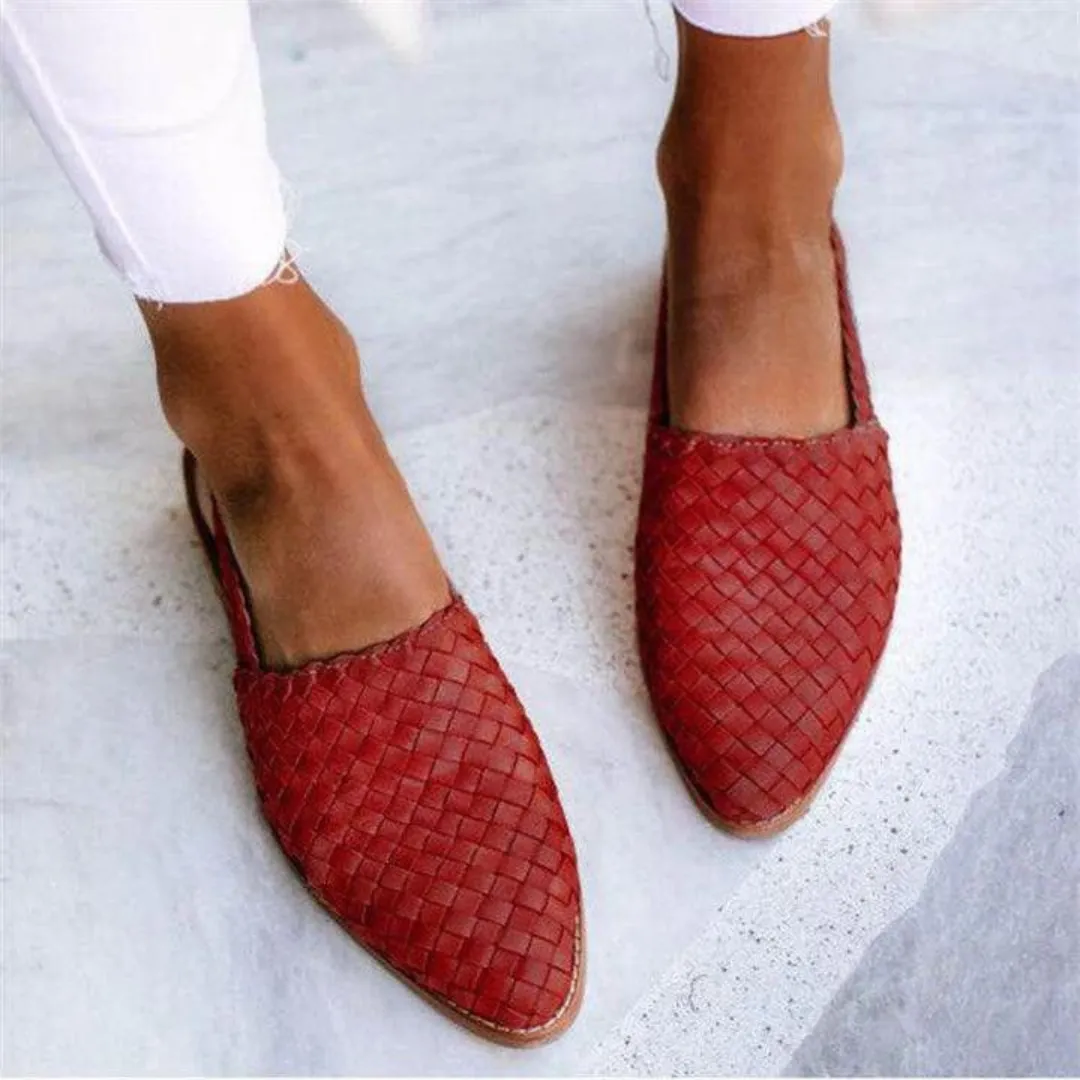 Claire | Leather Handcrafted Low Sandals