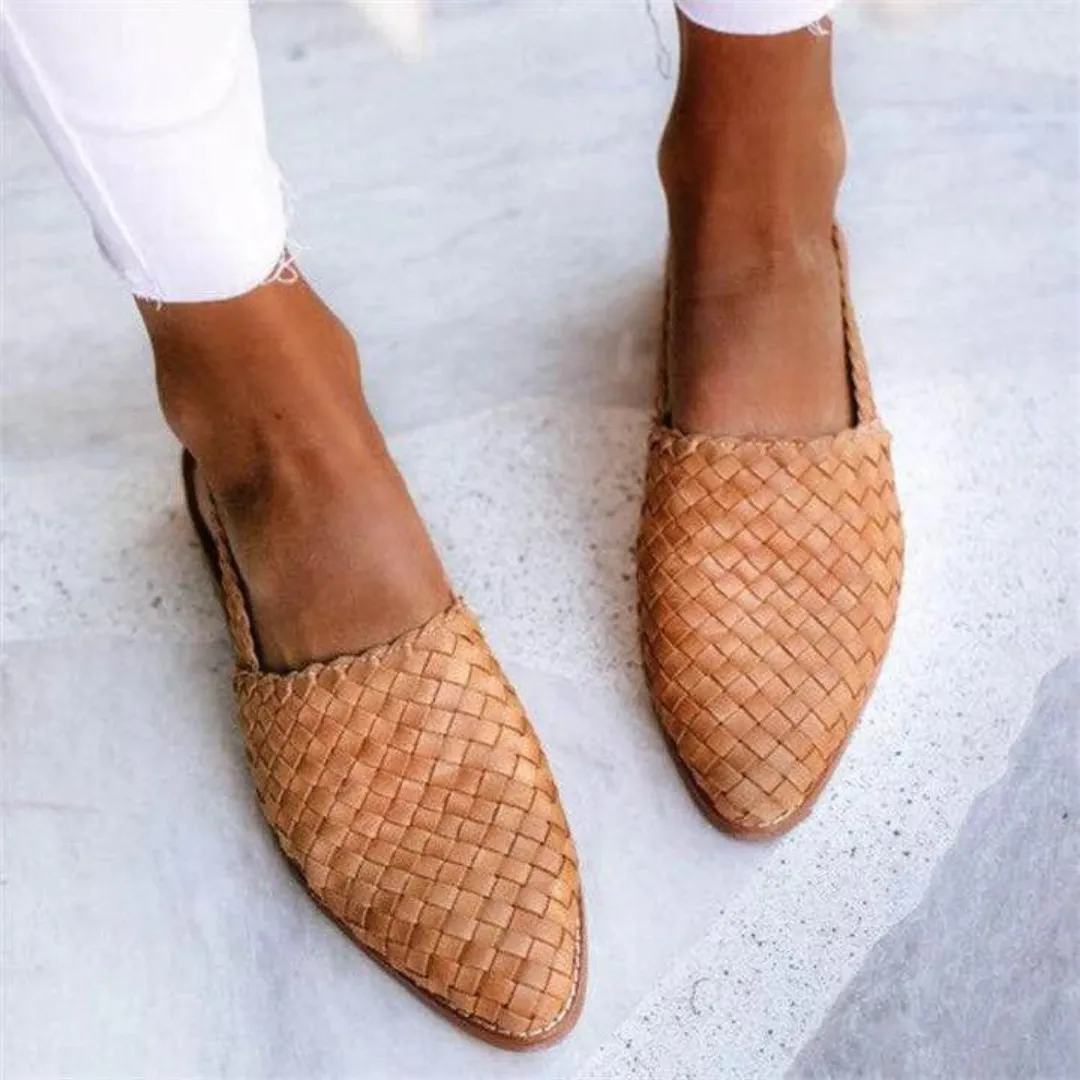 Claire | Leather Handcrafted Low Sandals